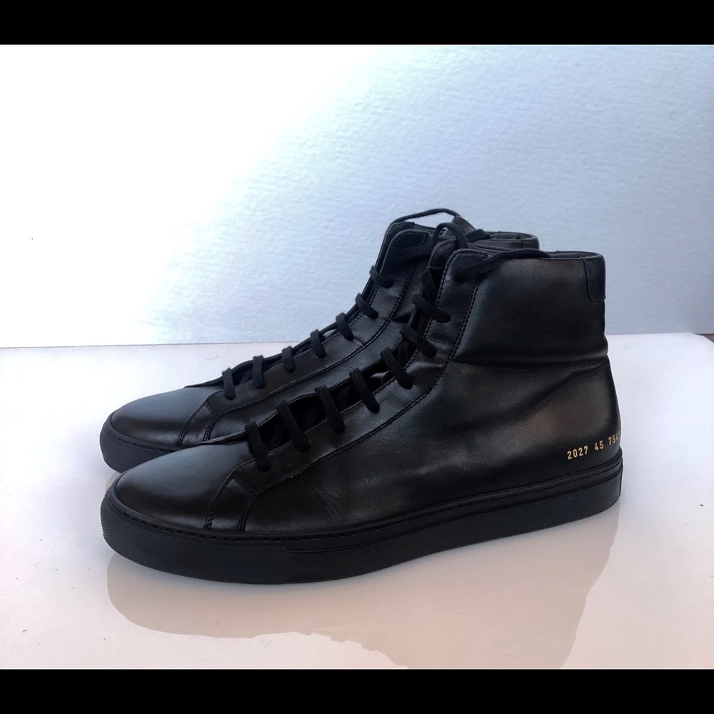 COMMON PROJECTS Black Tournament High sneakers
